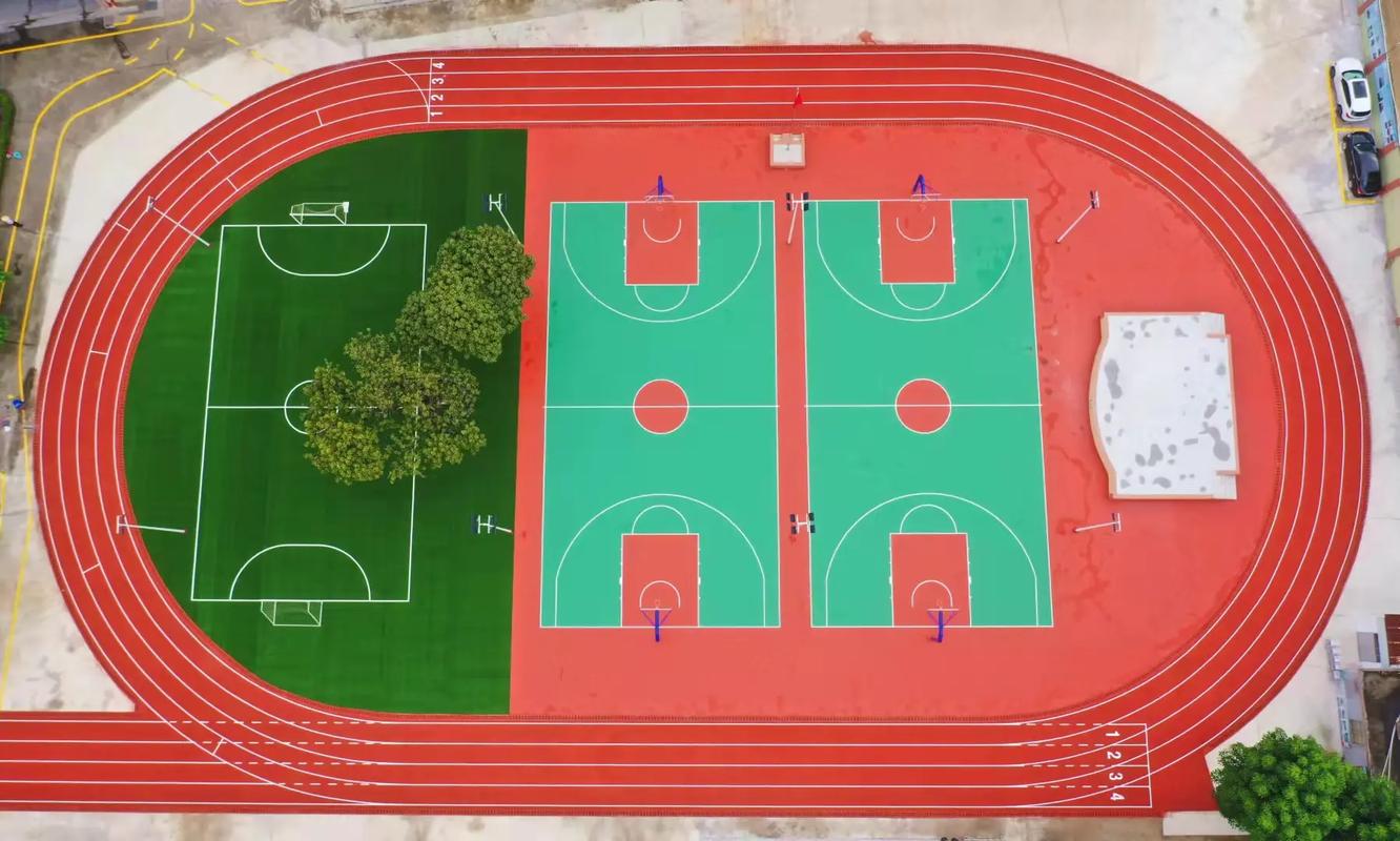 长沙市学校塑胶跑道篮球场 - 方案
